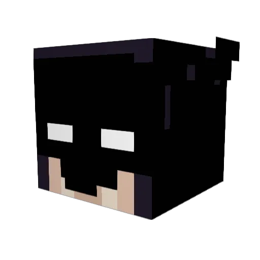 Sibluee Minecraft avatar head, 3D render