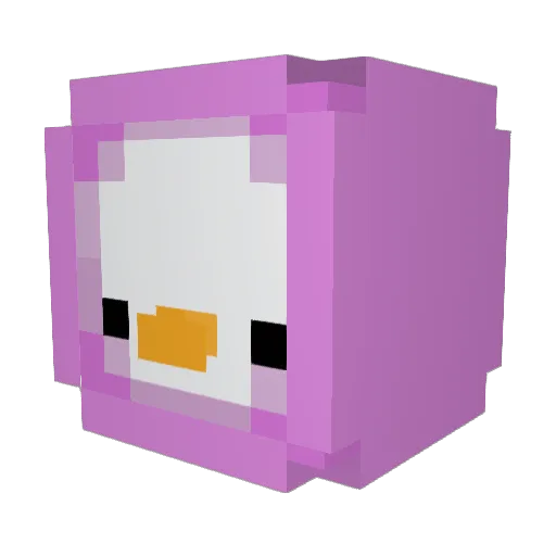 Siblyne Minecraft avatar head, 3D render
