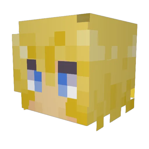 Sibnou Minecraft avatar head, 3D render