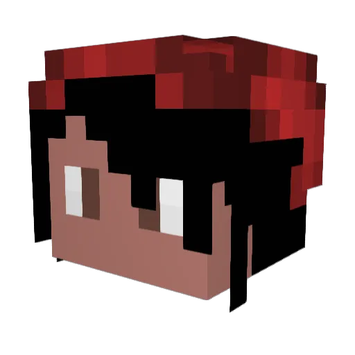 Sibrocraft12 Minecraft avatar head, 3D render