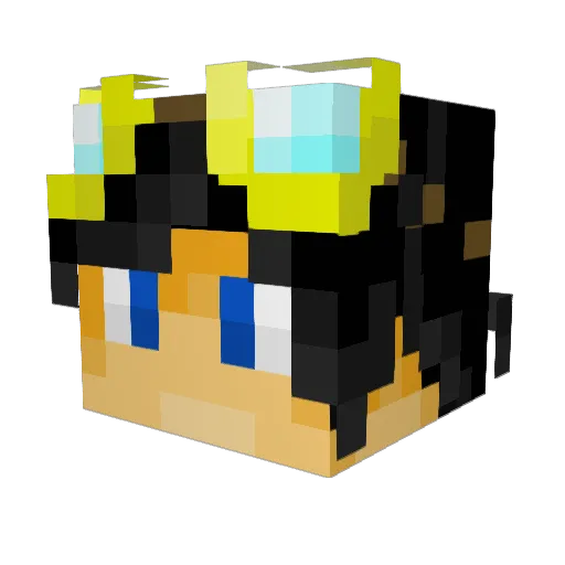 Sibtain77 Minecraft avatar head, 3D render