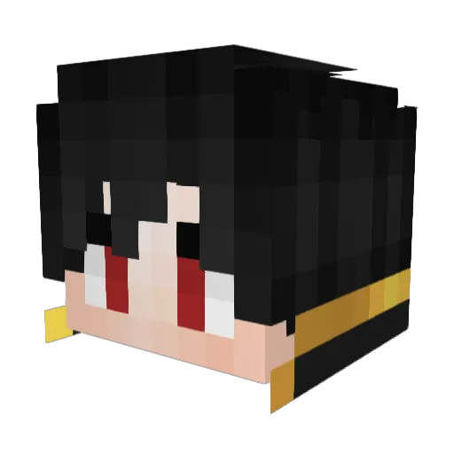 Sibuna77 Minecraft avatar head, 3D render