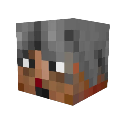 Sibyl Minecraft avatar head, 3D render