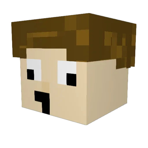 SicMik3 Minecraft avatar head, 3D render