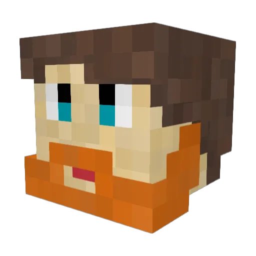 SicRic Minecraft avatar head, 3D render