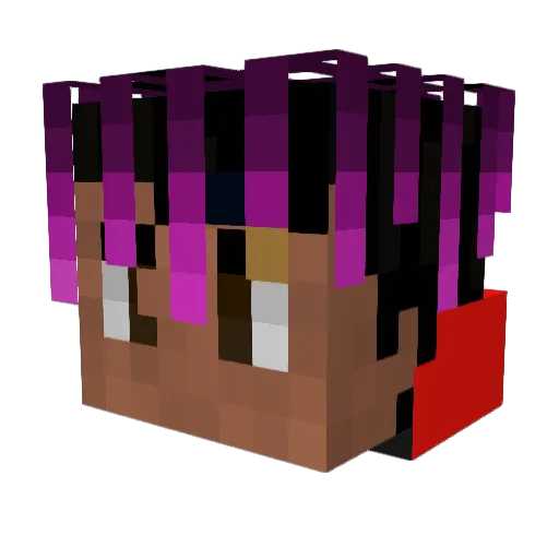 SicX24 Minecraft avatar head, 3D render