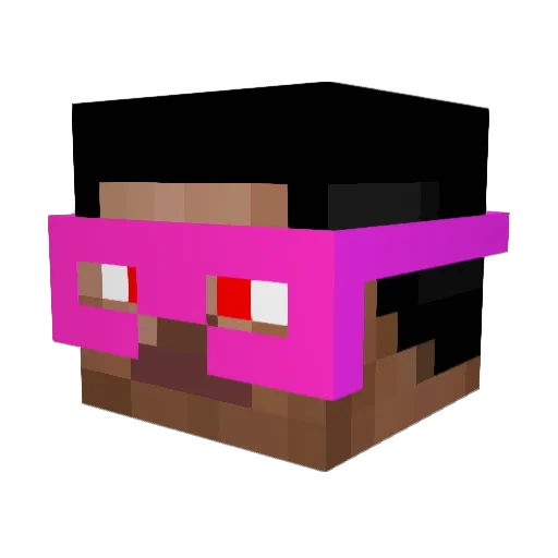 SiceBang Minecraft avatar head, 3D render