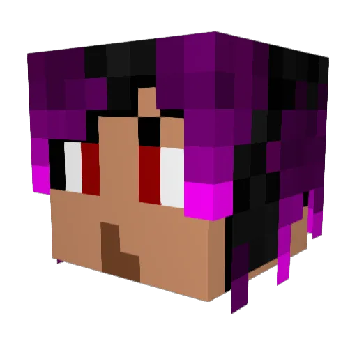 SicilianoyGiulia Minecraft avatar head, 3D render