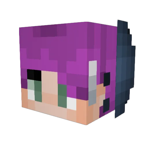 SickCore Minecraft avatar head, 3D render