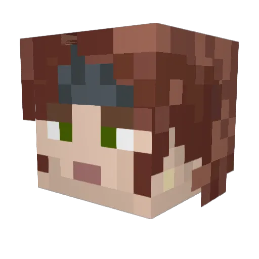SickGaming Minecraft avatar head, 3D render