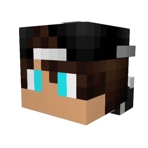 SickJorge1232 Minecraft avatar head, 3D render