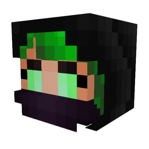 SickLove Minecraft avatar head, 3D render