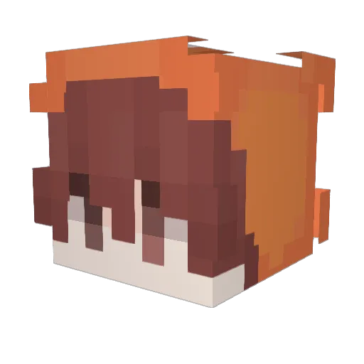 SickNow Minecraft avatar head, 3D render