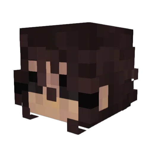 SickRoses Minecraft avatar head, 3D render