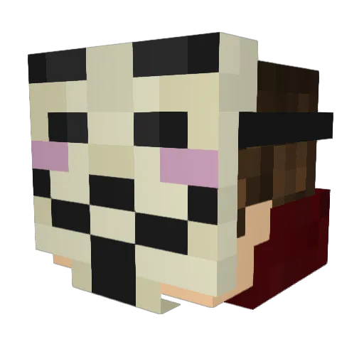 SickScreaMR Minecraft avatar head, 3D render