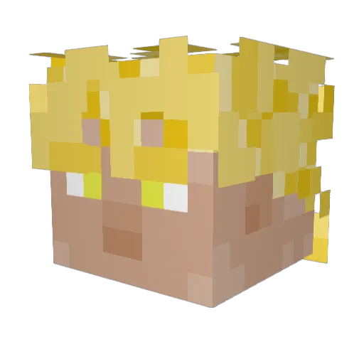 Sick_Weeb Minecraft avatar head, 3D render