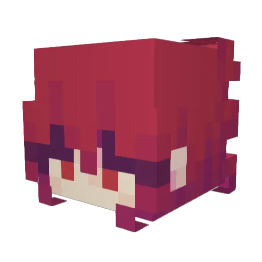 Sickarion Minecraft avatar head, 3D render