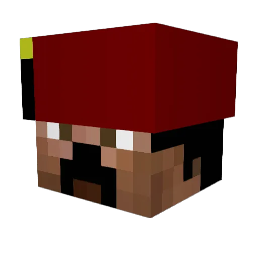 Sickchest Minecraft avatar head, 3D render