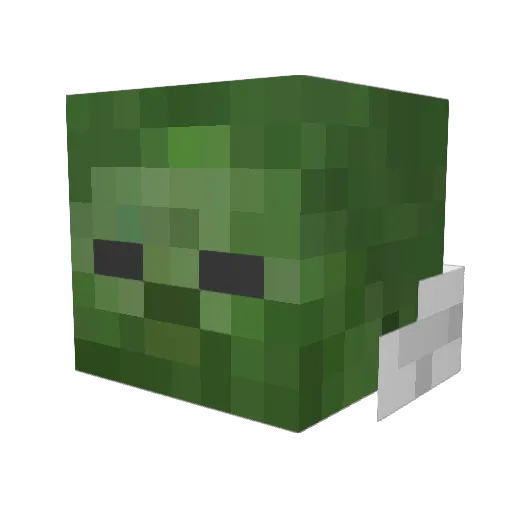 SickeZack Minecraft avatar head, 3D render