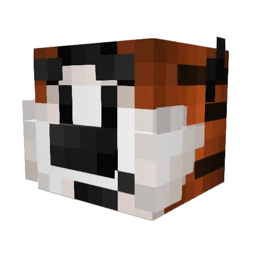 Sickflaw Minecraft avatar head, 3D render