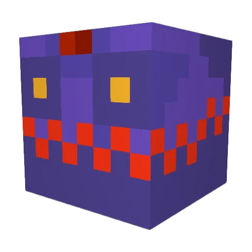 SickleManSam Minecraft avatar head, 3D render