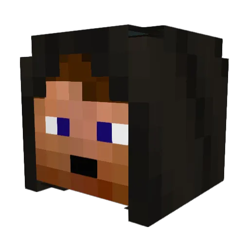 Sickliff Minecraft avatar head, 3D render