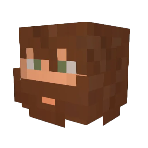 Sickly_Wizard Minecraft avatar head, 3D render