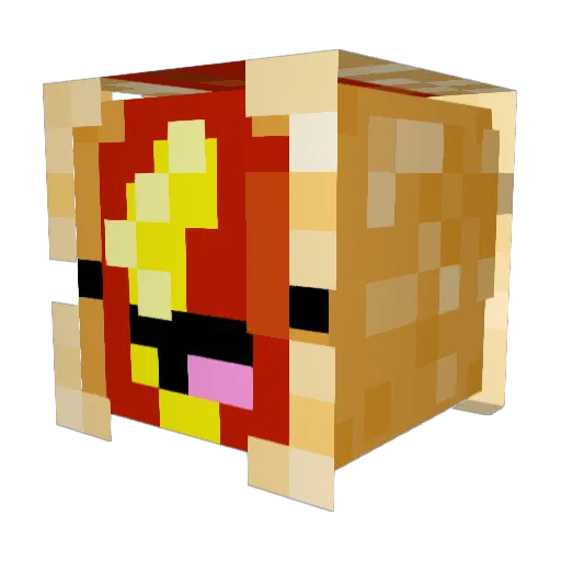 Sickman47 Minecraft avatar head, 3D render