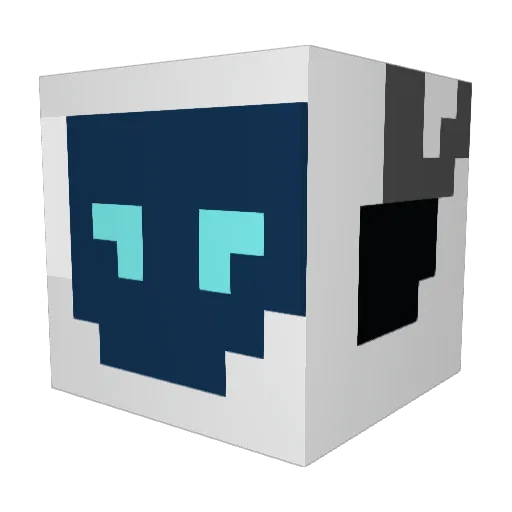 SickoGecko Minecraft avatar head, 3D render