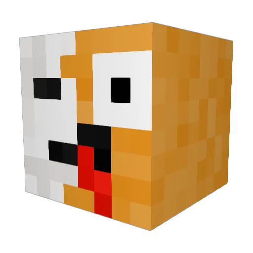 Sickoj08 Minecraft avatar head, 3D render