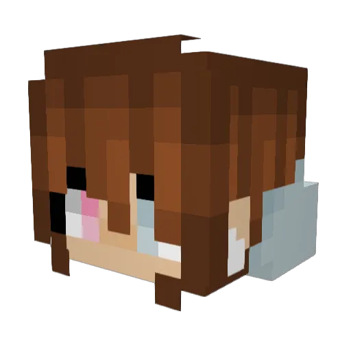 SickyVicky15 Minecraft avatar head, 3D render