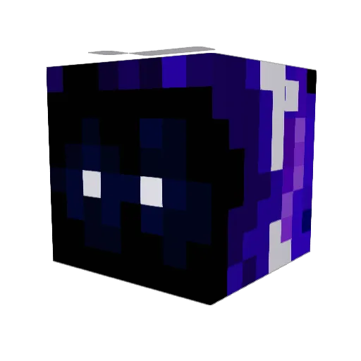 Sicloc Minecraft avatar head, 3D render
