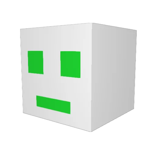 SiconoGD Minecraft avatar head, 3D render