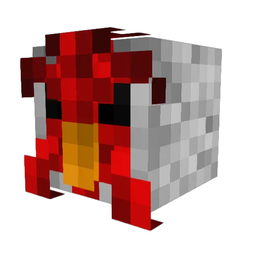 Sictor Minecraft avatar head, 3D render