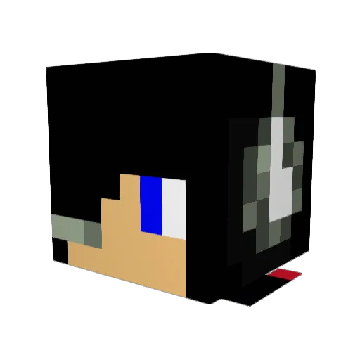 Sicvenge Minecraft avatar head, 3D render