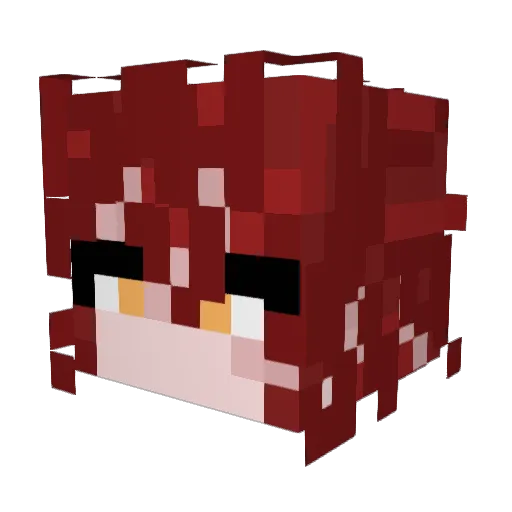 Sicx06 Minecraft avatar head, 3D render