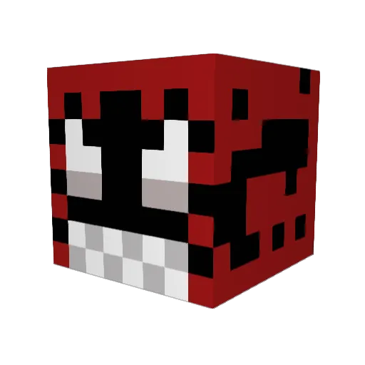 SidCrow Minecraft avatar head, 3D render