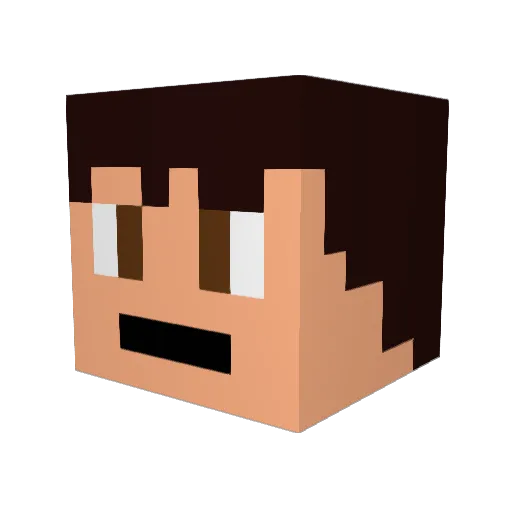 SidGames5 Minecraft avatar head, 3D render