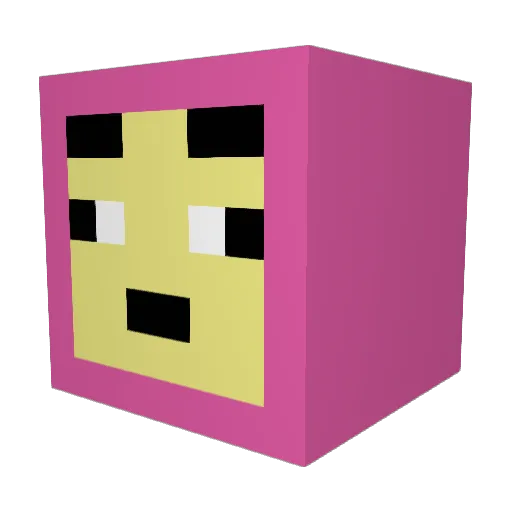 SidKanoi Minecraft avatar head, 3D render
