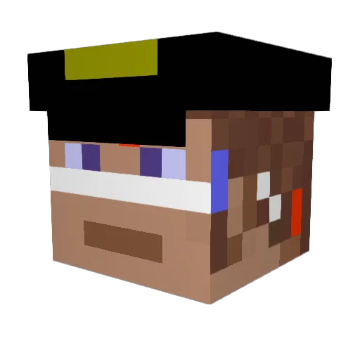 SidOsol Minecraft avatar head, 3D render