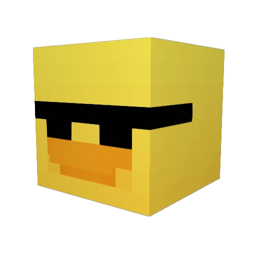 Sid_me Minecraft avatar head, 3D render