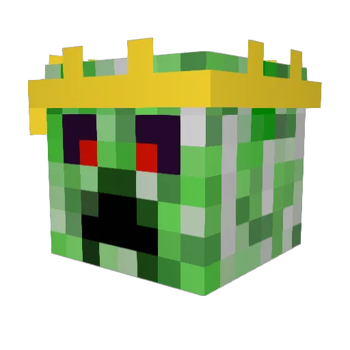 Sidarion Minecraft avatar head, 3D render