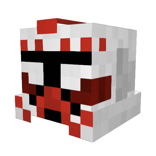 Sidbog Minecraft avatar head, 3D render