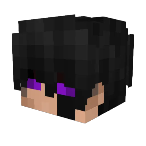 Siddh_ Minecraft avatar head, 3D render