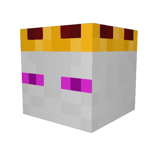 Siddiax Minecraft avatar head, 3D render