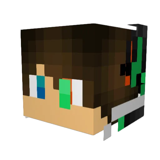 Siddo4ever Minecraft avatar head, 3D render