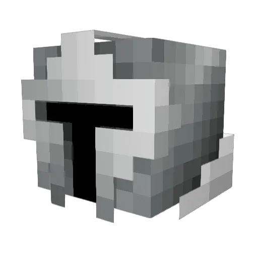 SideChaser Minecraft avatar head, 3D render