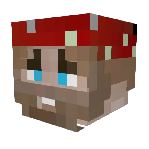 SideThread Minecraft avatar head, 3D render