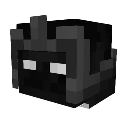 Sideax Minecraft avatar head, 3D render