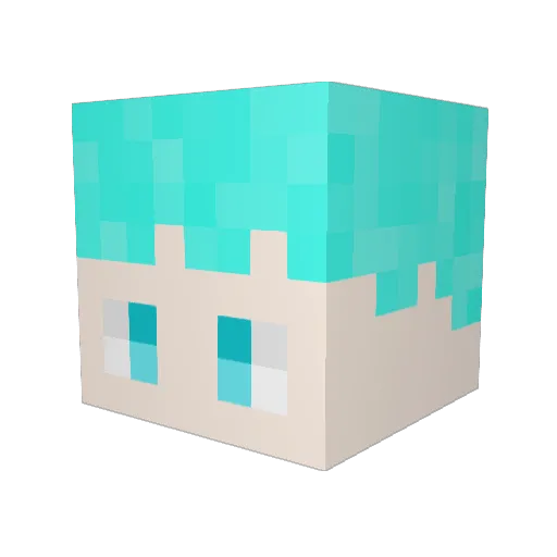 SiderealPuppy89 Minecraft avatar head, 3D render